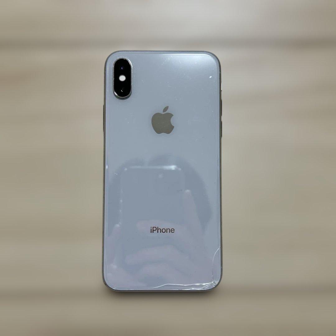 iPhone X 256GB SIMフリー 背面ひび割れあり バッテリー76%