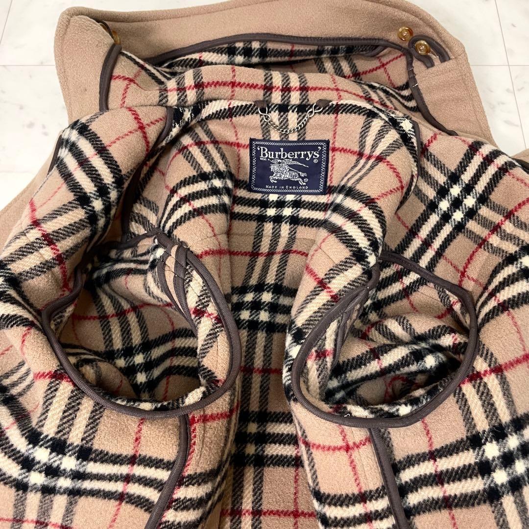 専用【美品】バーバリーズ ダッフルコート ノバチェック ウール キャメル XL