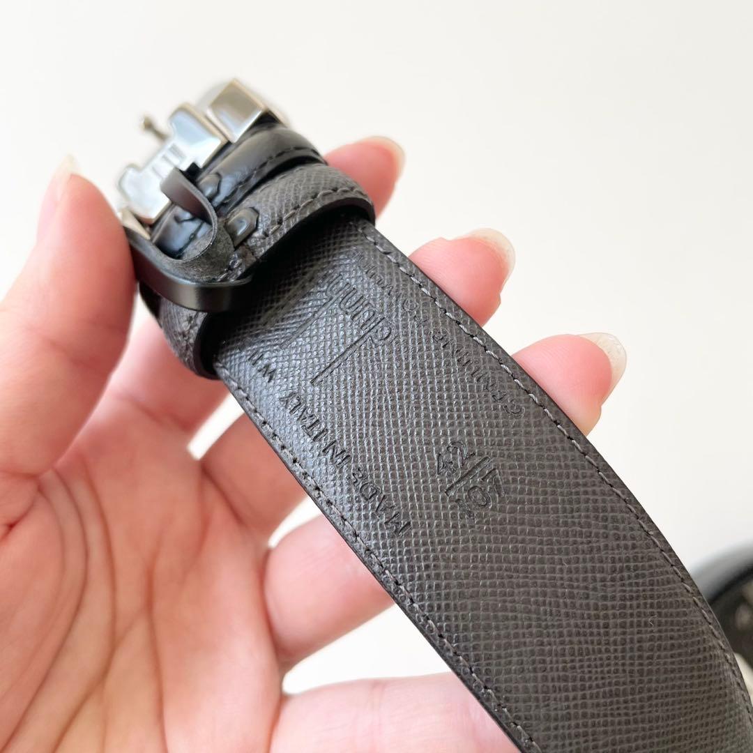 【新品・箱付き】dunhill メンズ ベルト リバーシブル 長さ調整可能