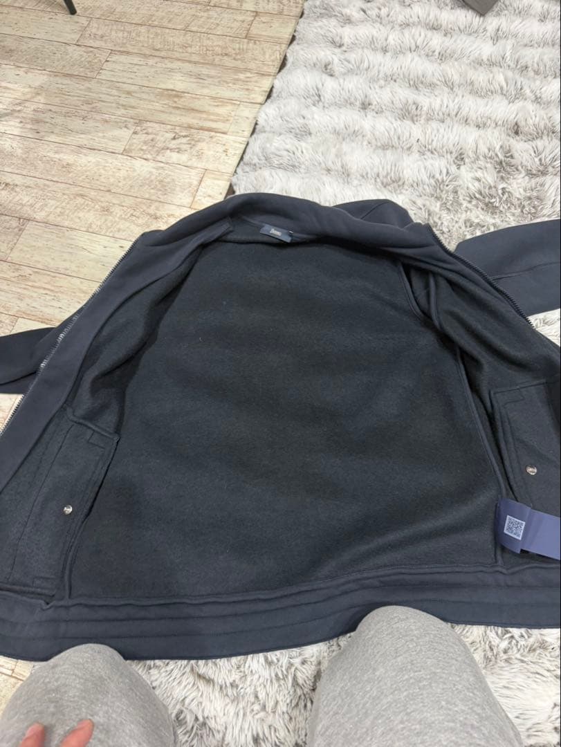 ヘルノ ネイビー ジップアップ ジャンパー