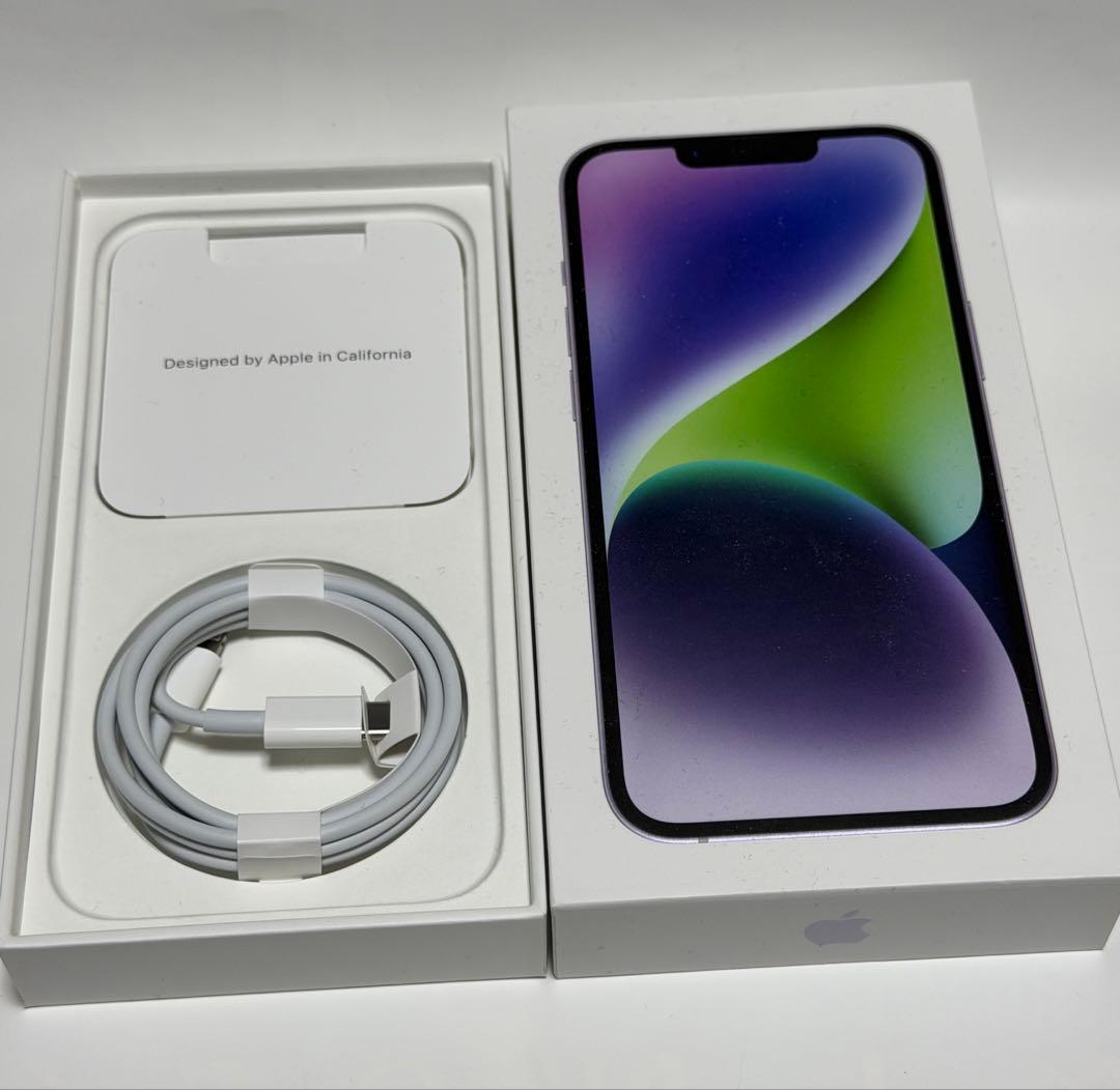 美品 iPhone14 128GB SIMフリー　バッテリー残88%