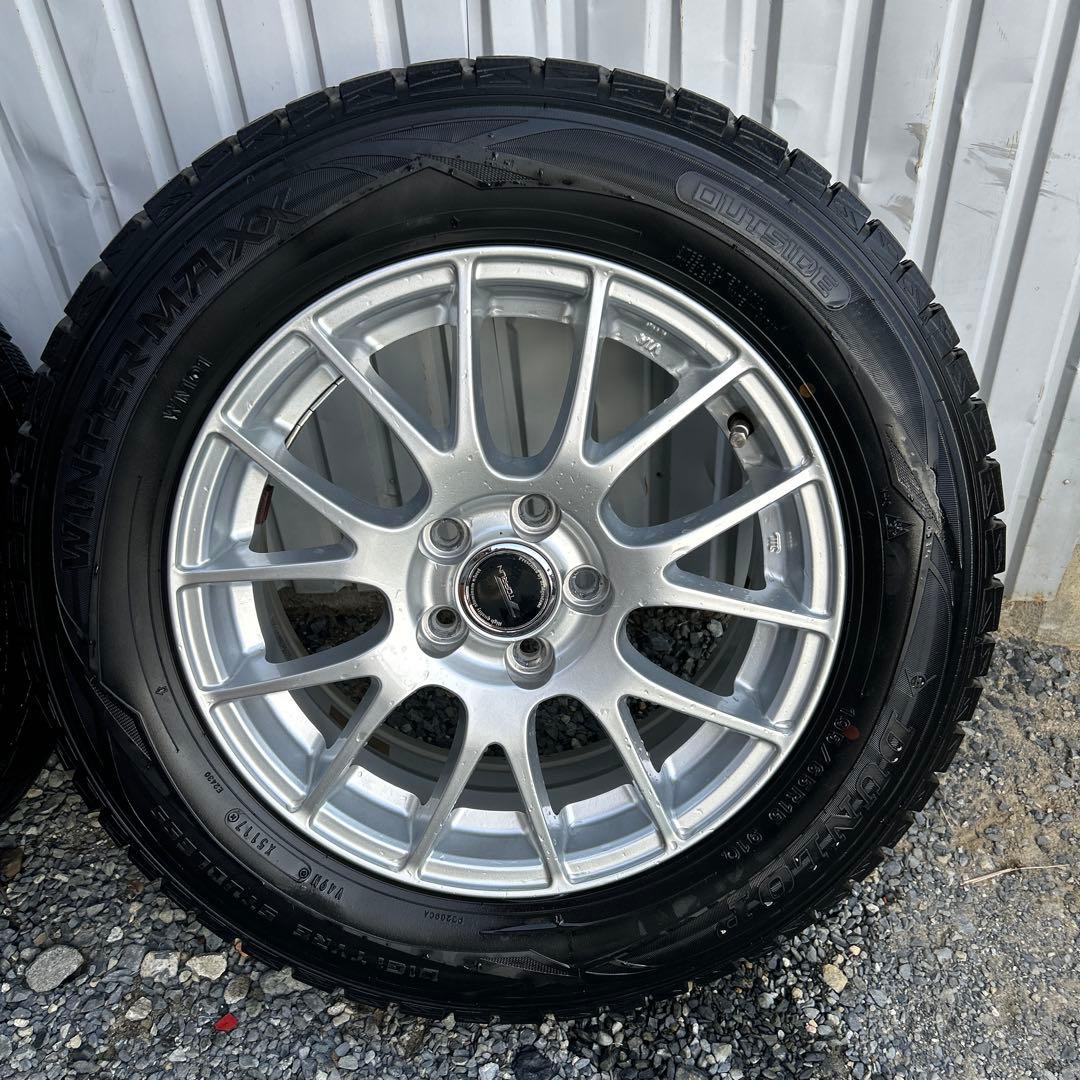 DUNLOP WINTERMAXスタッドレスタイヤ ブリジストンアルミホイール①
