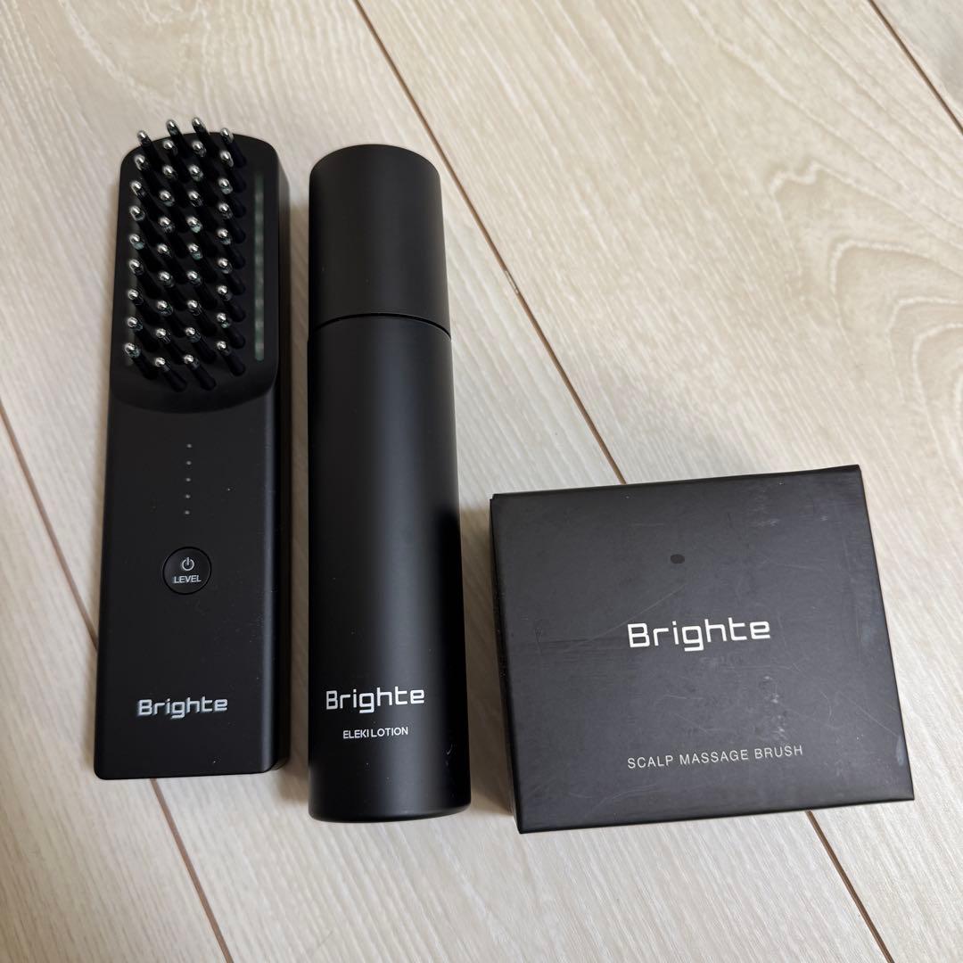 Brighte エレキブラシ スカルプマッサージブラシ セット