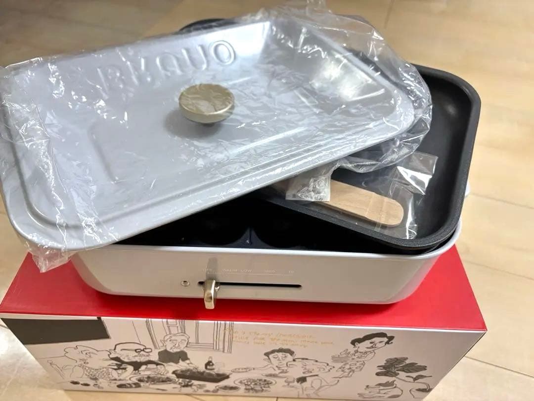 新品　BRUNO ブルーノ　コンパクトホットプレート　BOE021 シルバー