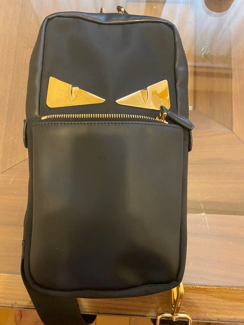 フェンディ バッグ ボディバッグ ベルトバッグ メンズ ブラックナイロン