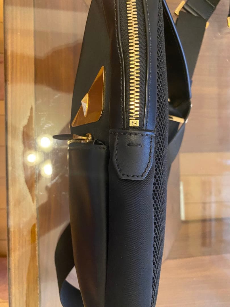 フェンディ バッグ ボディバッグ ベルトバッグ メンズ ブラックナイロン