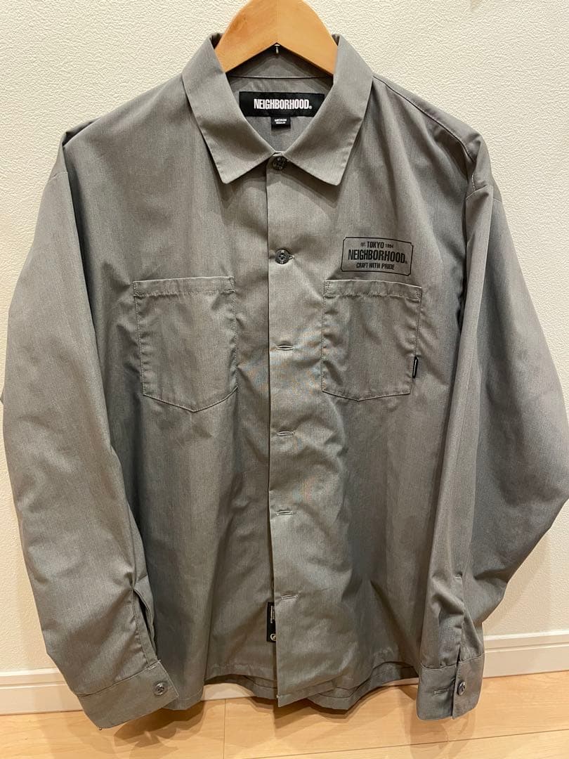 NEIGHBORHOOD グレー ワークシャツ