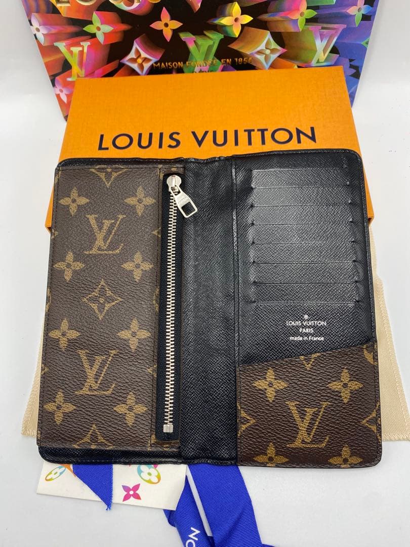 ルイヴィトン モノグラム マカサー ポルトフォイユ タノン 二つ折り 長財布