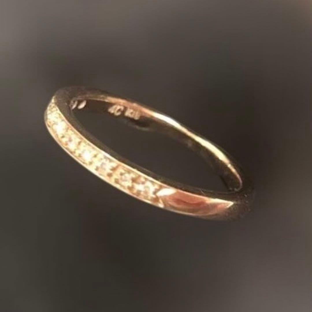 ヨンドシー4°C K18PG ダイヤモンドリング ピンキー#3