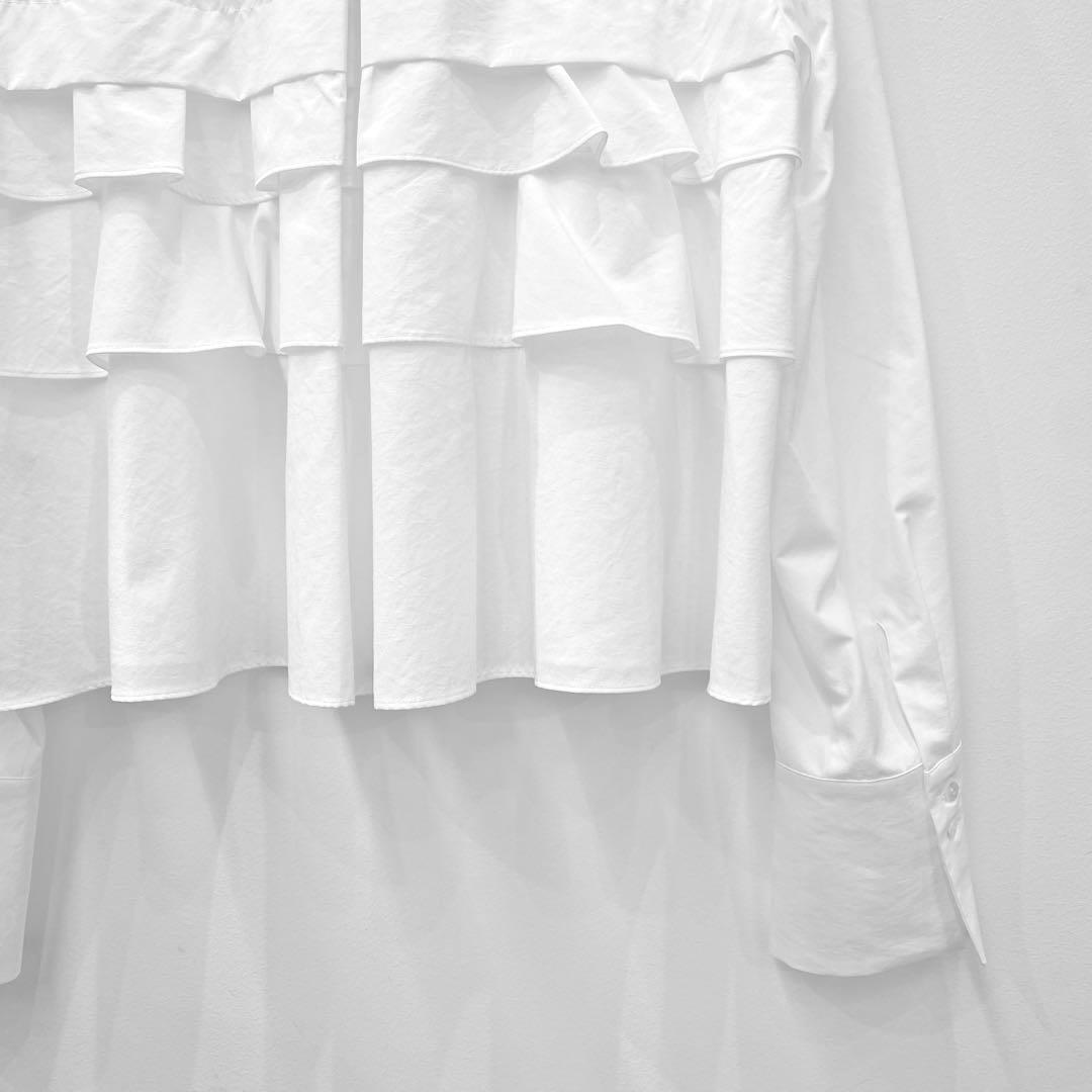 【新品・未使用】MARILYNMOON レイヤードラッフルブラウス