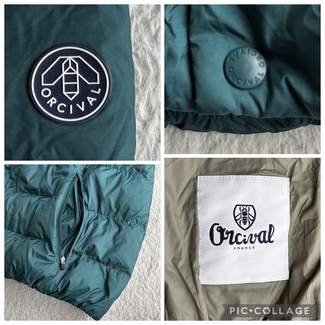 美品 オーシバル Bshop インナーダウンジャケット ショート丈 ライトダウン