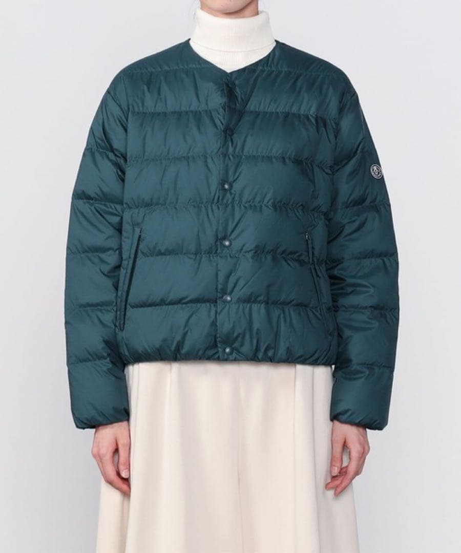 美品 オーシバル Bshop インナーダウンジャケット ショート丈 ライトダウン