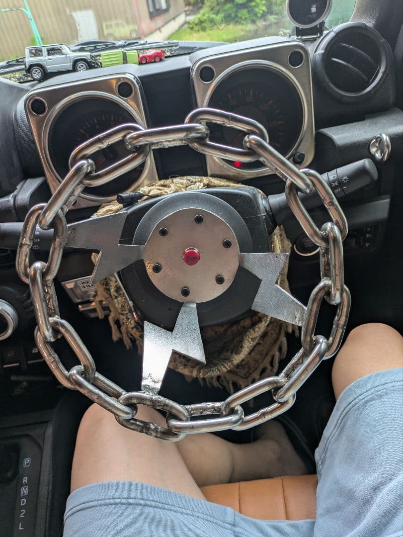 チェーンステアリング8インチカミナリマッドマックスローライダー