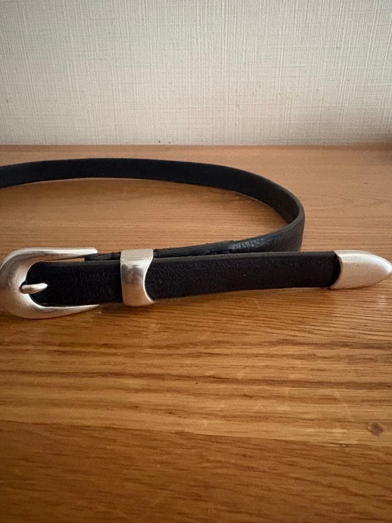 OUR LEGACY 2cm belt ブラックレザー