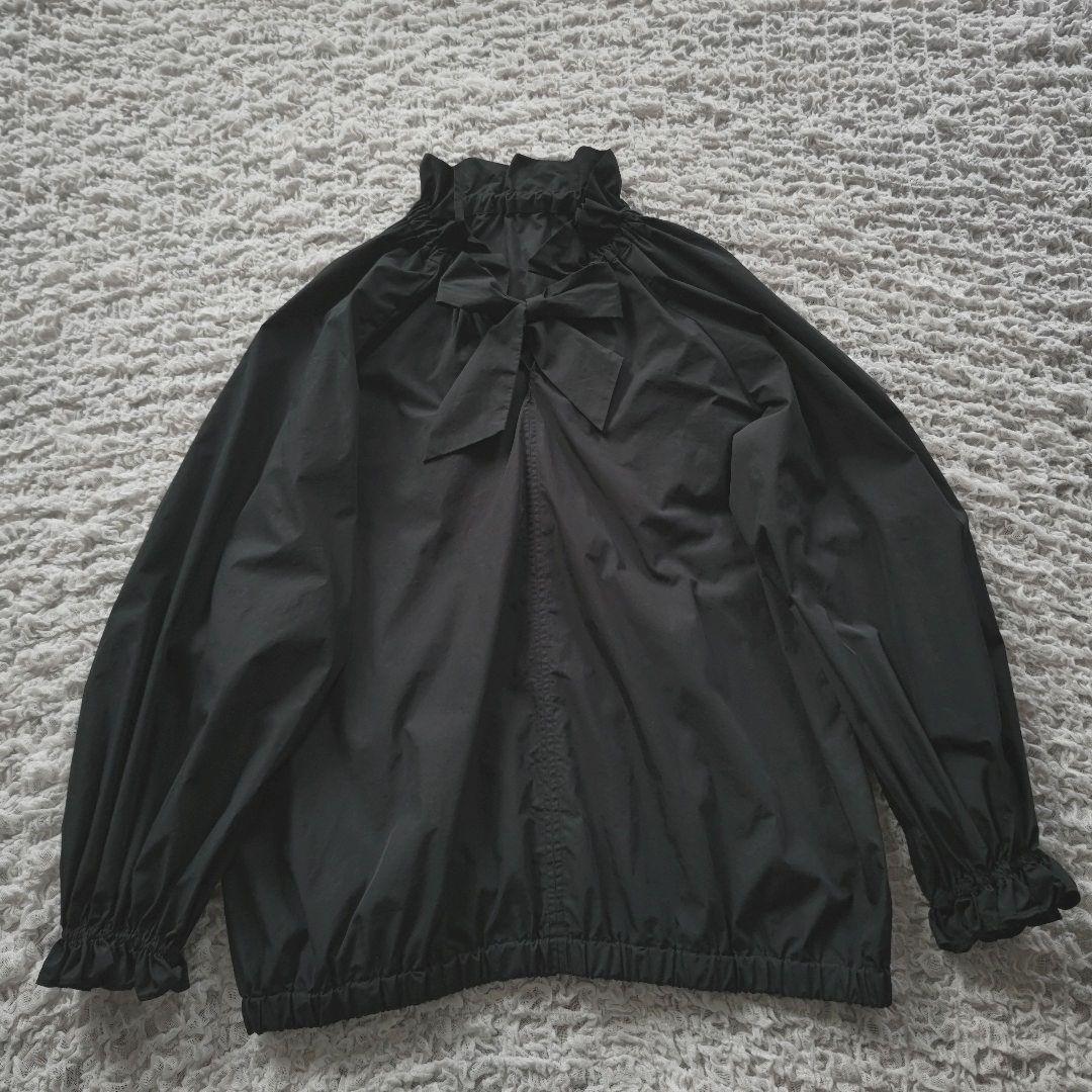 journal standard l'essage　リボンブラウス　ブラック