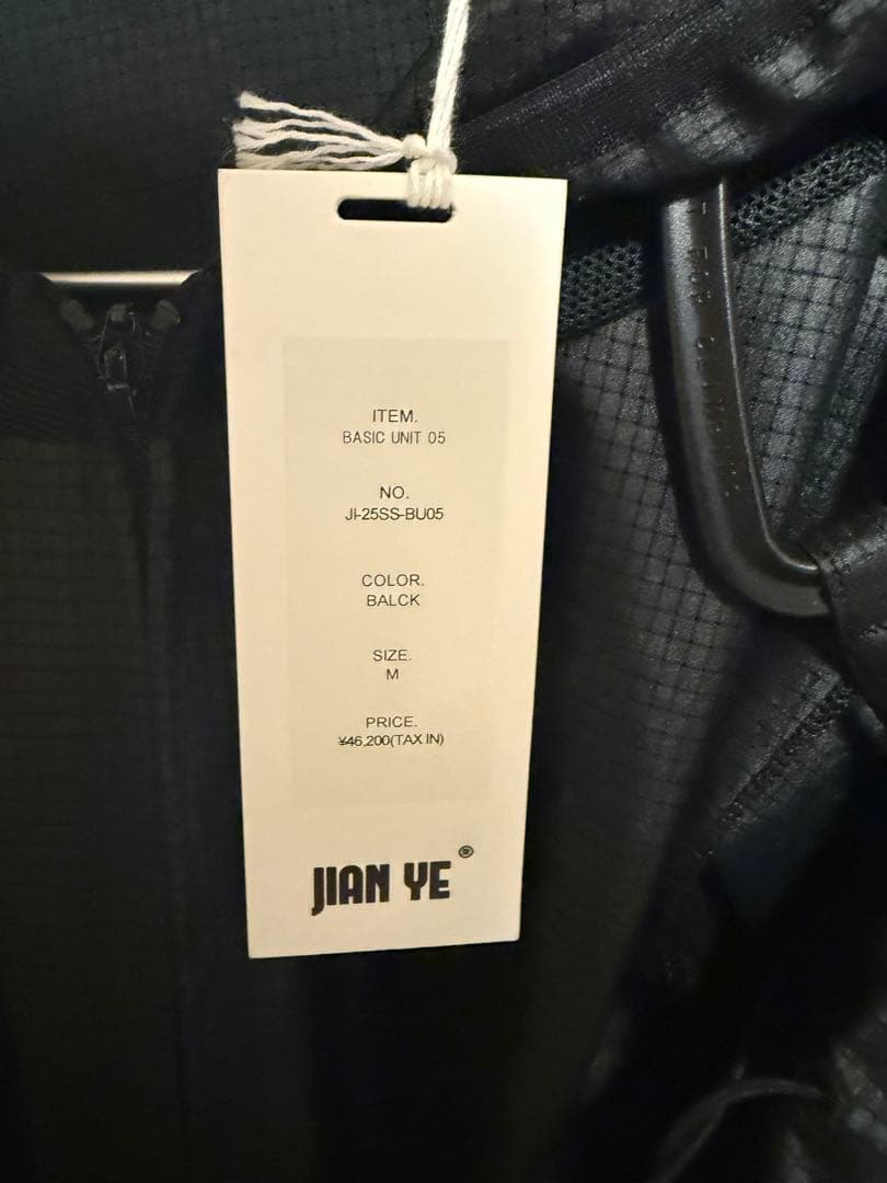 JIAN YE 25SS BASIC UNIT 05 ブラック