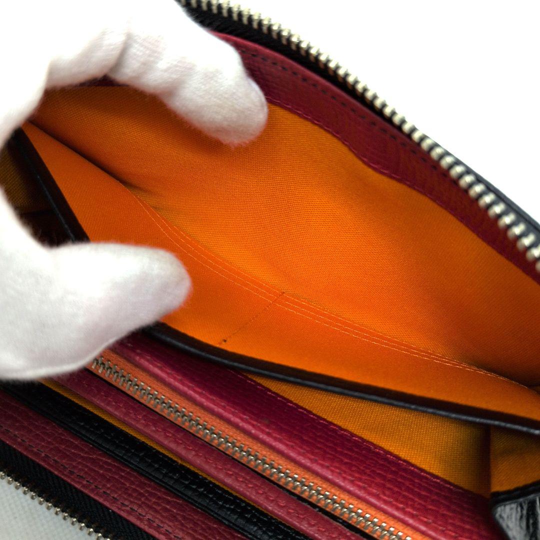 【新品同様】カステルバジャック　ピッコロ　ラウンドファスナー　長財布　デカロゴ