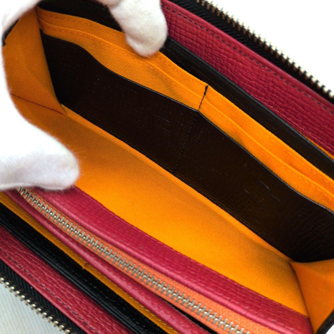 【新品同様】カステルバジャック　ピッコロ　ラウンドファスナー　長財布　デカロゴ