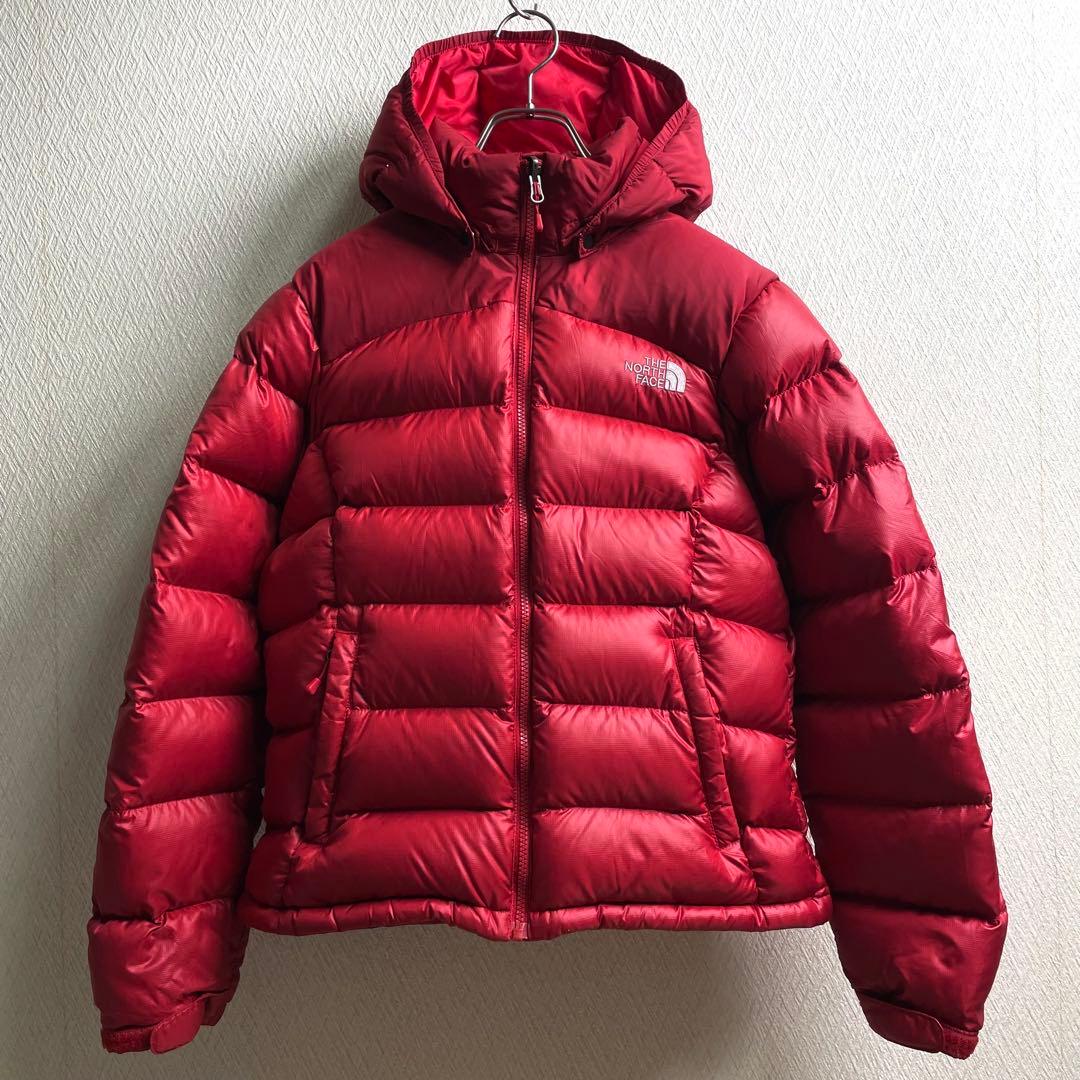 ノースフェイス ダウンジャケット ヌプシ2 レッド レディース