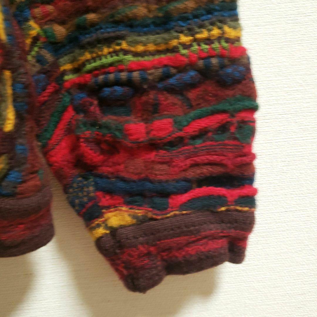 クージー 立体 編込み 3Dニット セーター 総柄 COOGI L