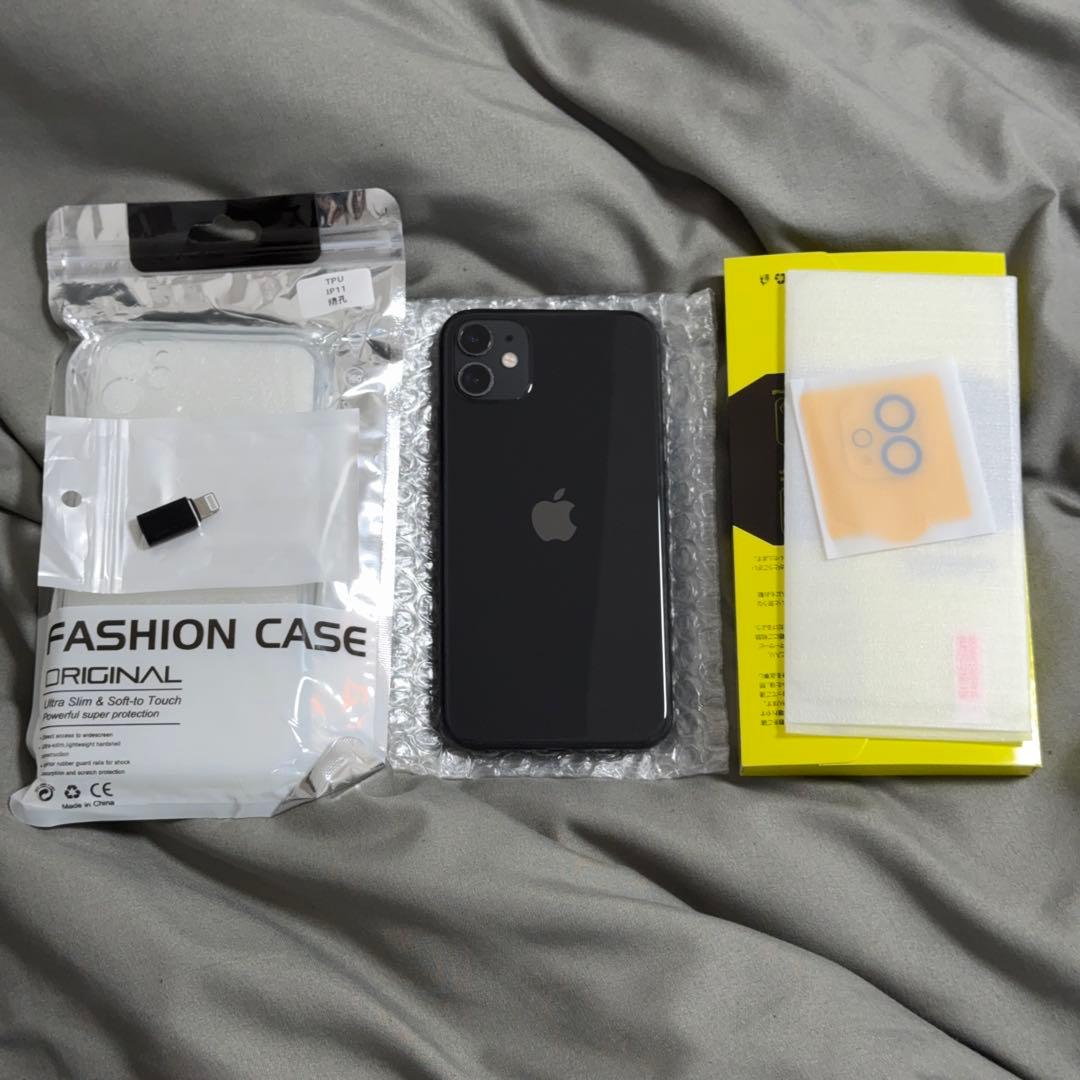 iPhone 11 64GB SIMフリー バッテリー100% & アクセサリー