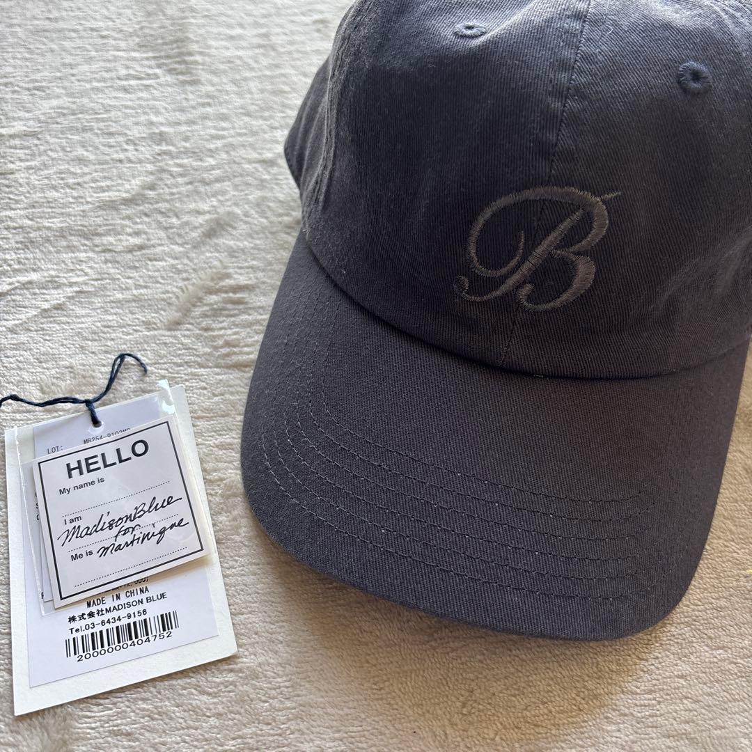 マディソンブルー　マルティニーク別注　Bキャップ　チャコールグレー　美品