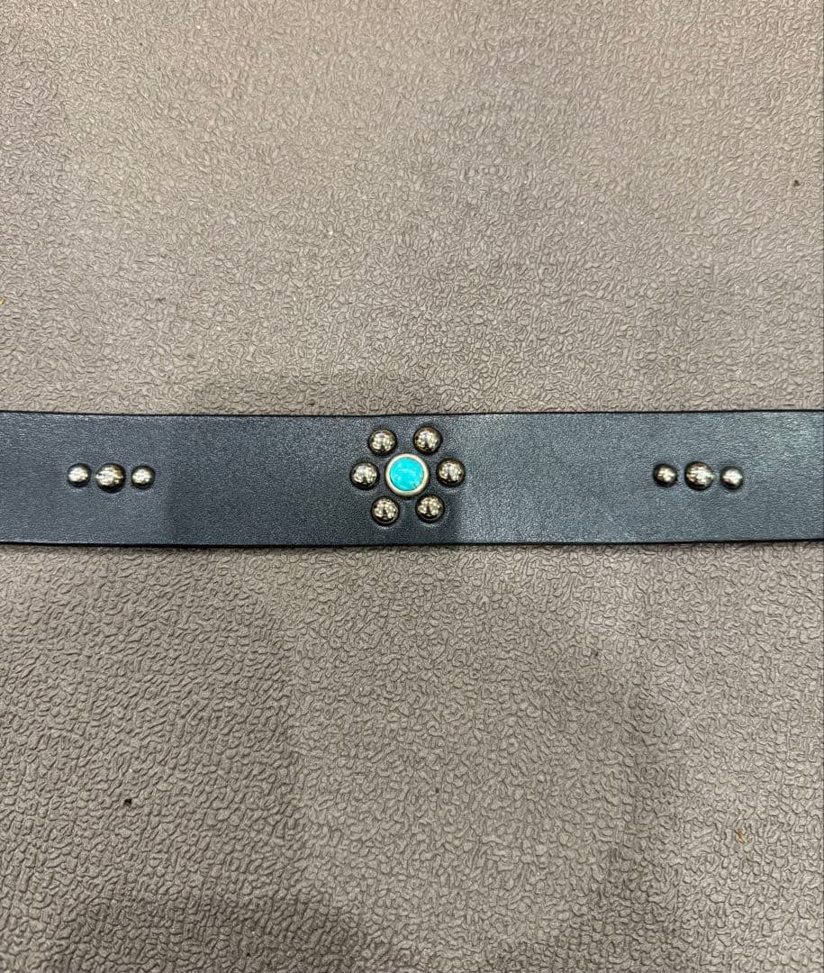 希少HTC ターコイズスタッズベルト(34インチ)