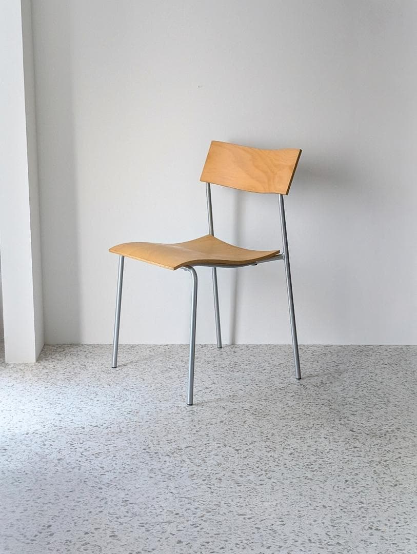 90s ビンテージ ラムホルツ キャンパス プライウッド チェア スチール 椅子