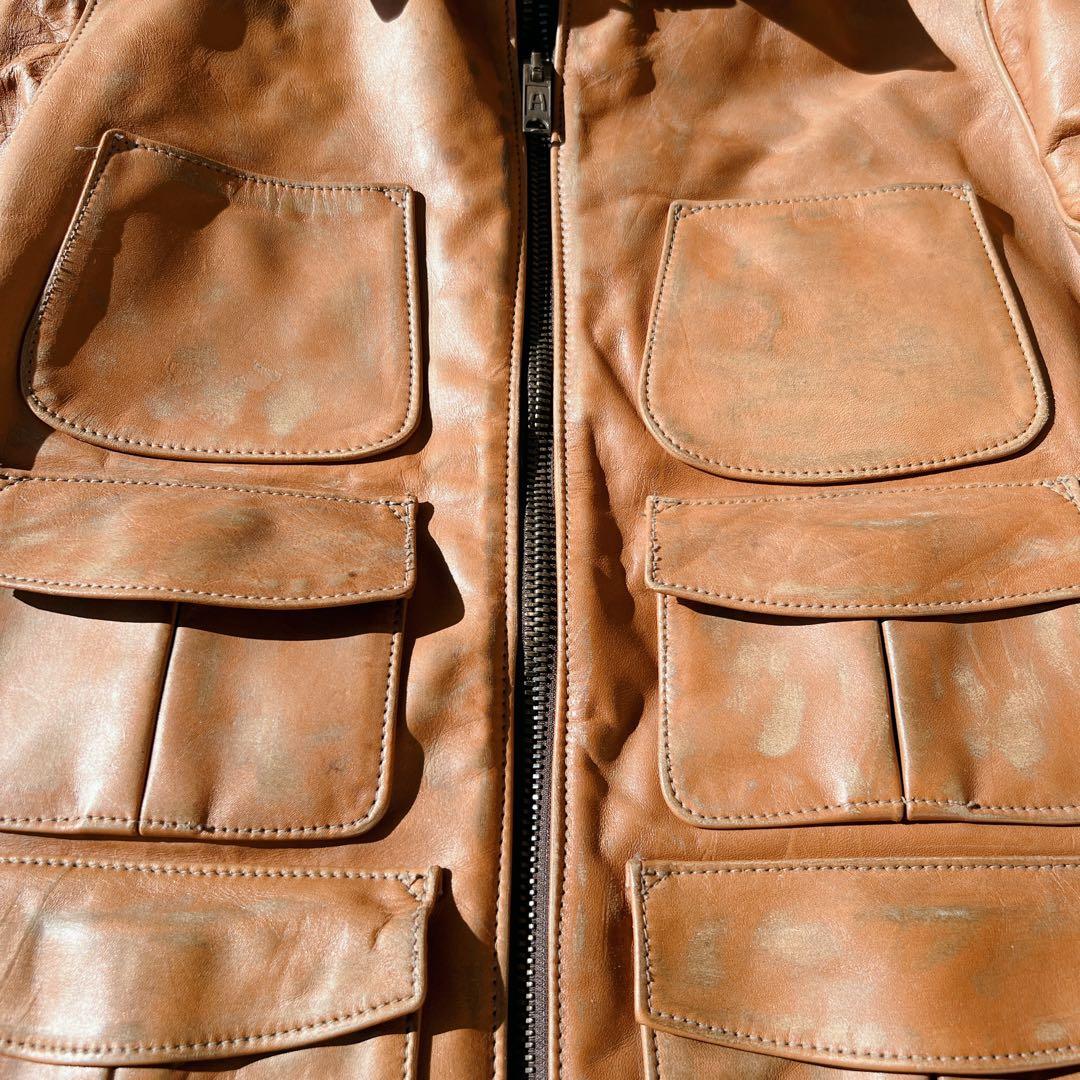 美品✨エアロレザー　Aero leather レザージャケット　ライダース