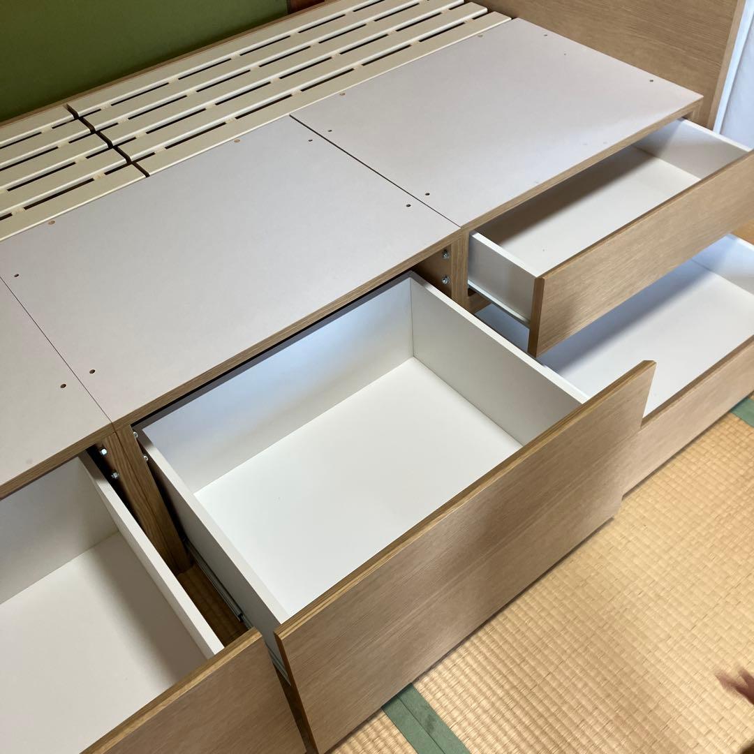 【引き取り限定】ニトリ　シングル　コンセント　ベッドフレーム、マットレス付き