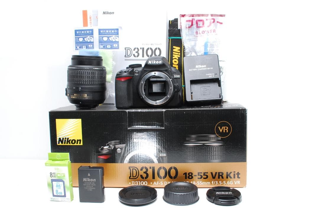 【美品 箱付き】少ないショット数♪初心者おすすめ一眼レフ Nikon D3100