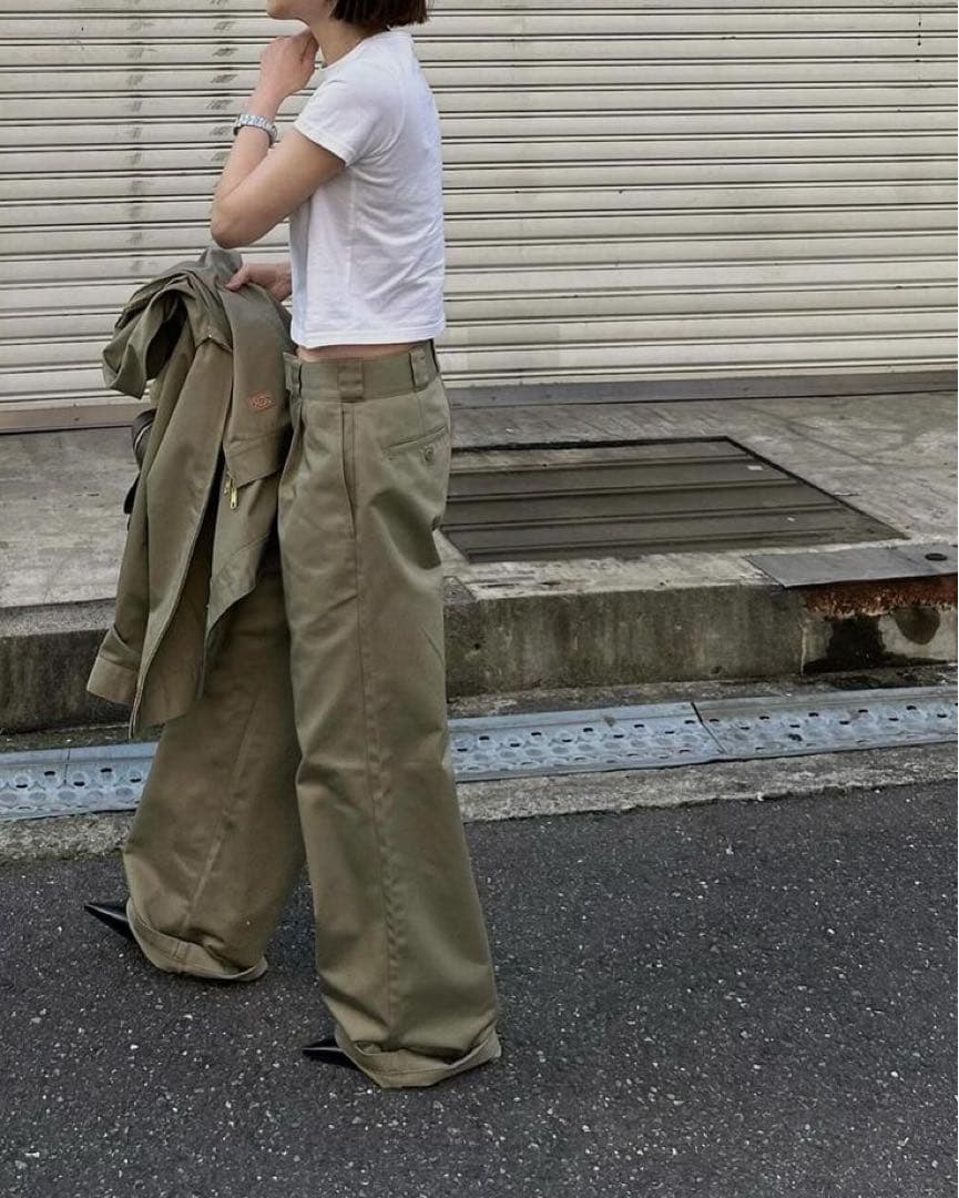 Dickies×ok.soon ワイドチノ ベージュ