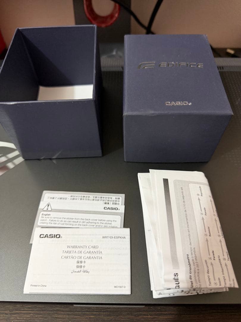 Casio edifice EFR-539BK-1A2Vカシオエディフィス未使用