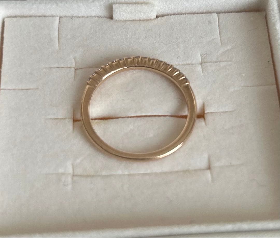 4℃ ハーフエタニティリング　K18 ピンクゴールド