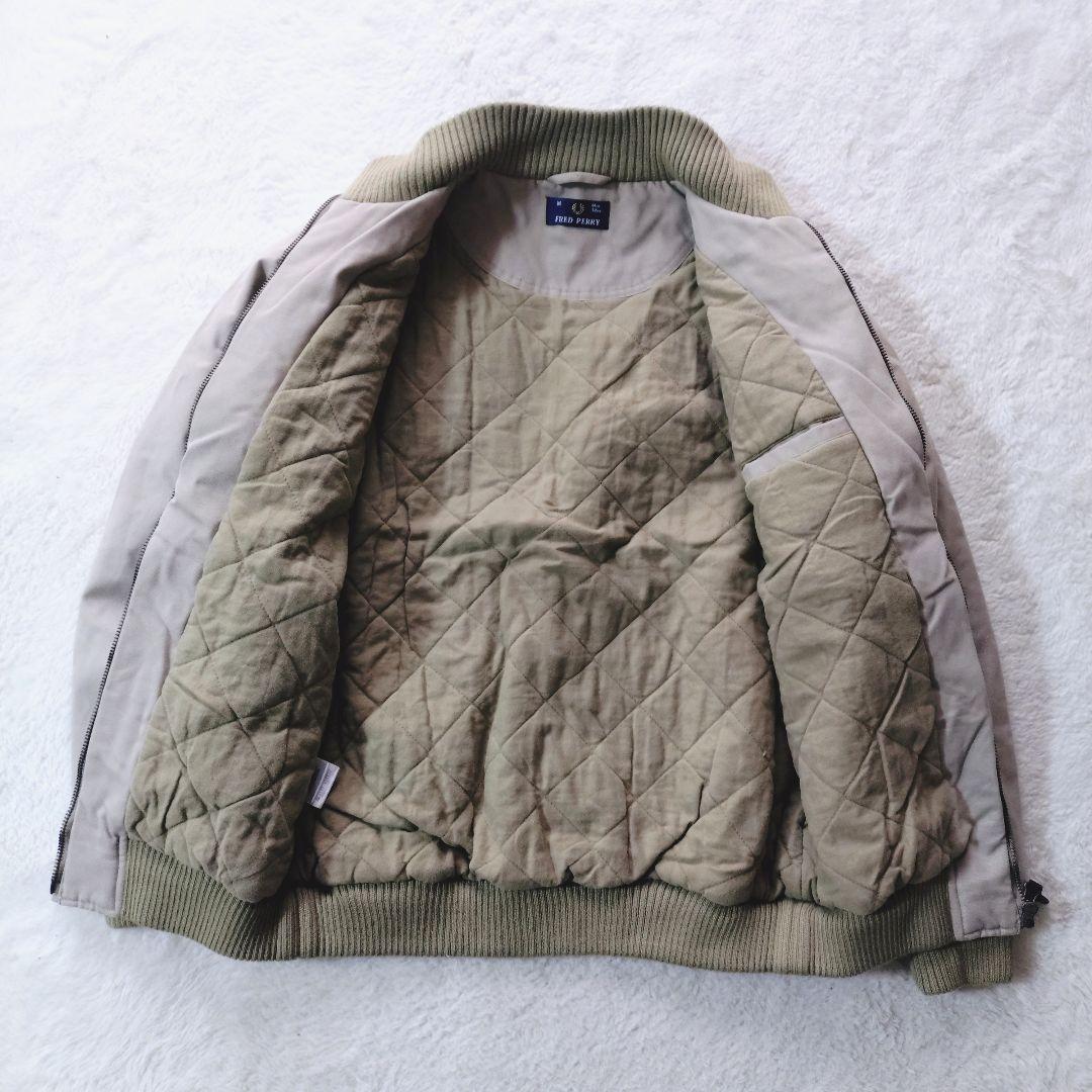 90s FRED PERRY キャップショルダー 中綿ジャケット M