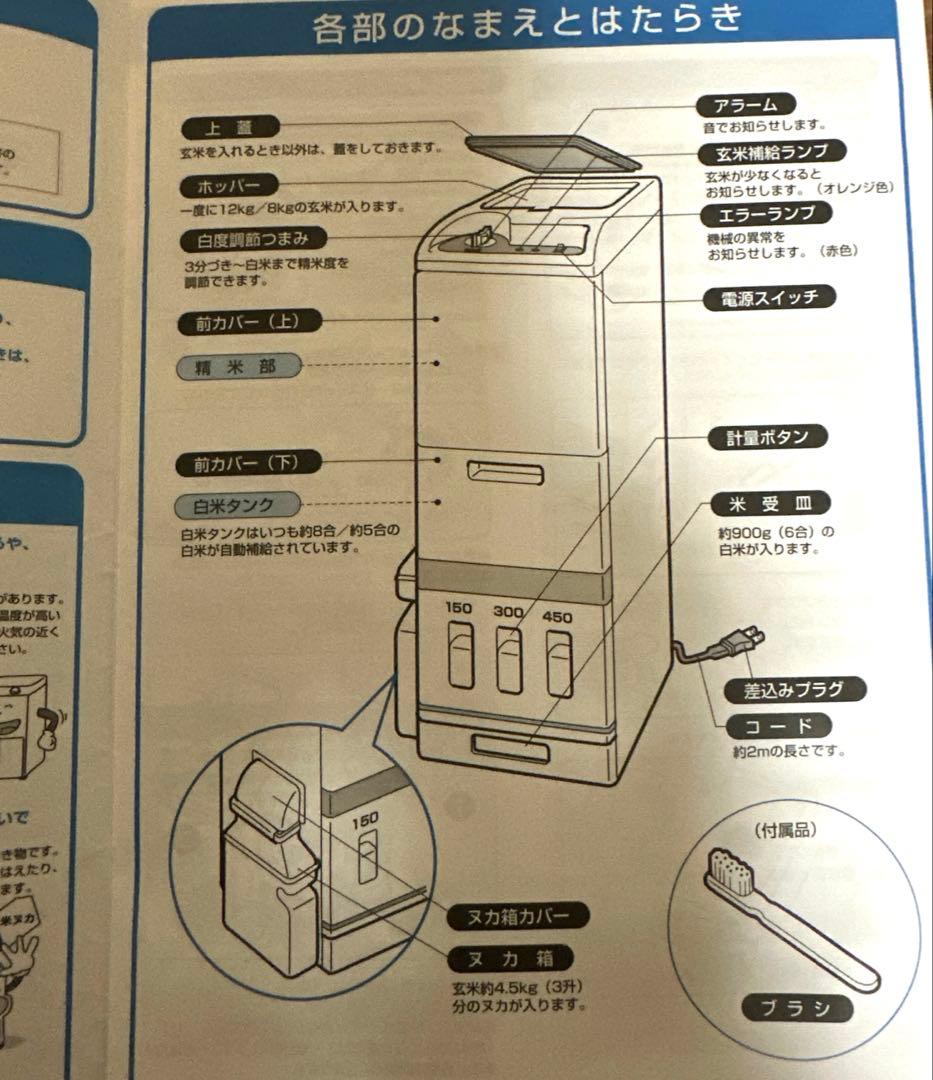便*所様 ミズタ工業　家庭用全自動精米器　8kg収納米びつ機能付　かがやき一番
