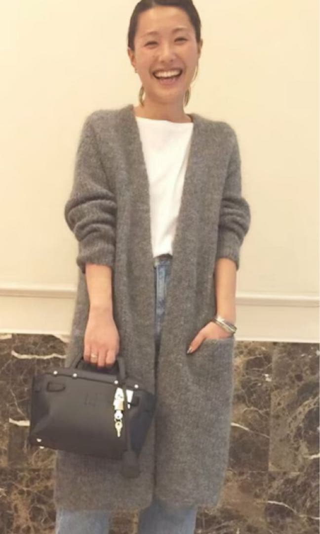 ドゥーズィエムロングカーディガン ブラック ！美品！