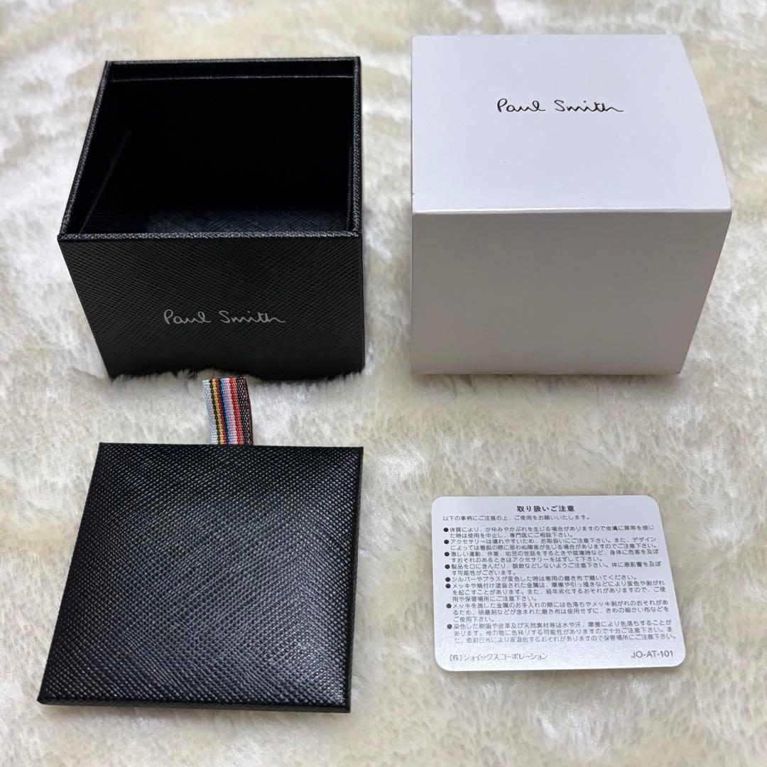 付属品完備❗️新品同様✨ポールスミス　ネックレス　黒マルチエポツイスト　刻印ロゴ