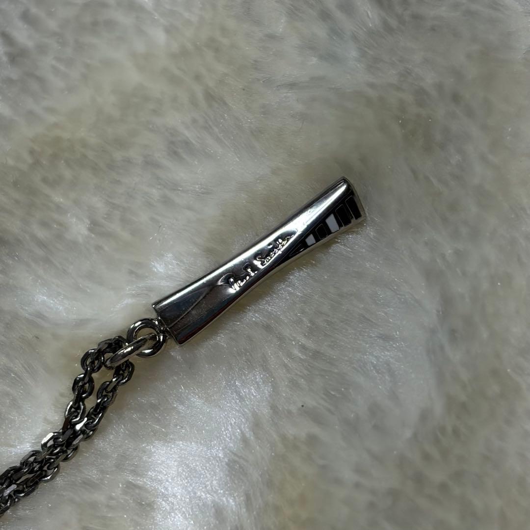 付属品完備❗️新品同様✨ポールスミス　ネックレス　黒マルチエポツイスト　刻印ロゴ