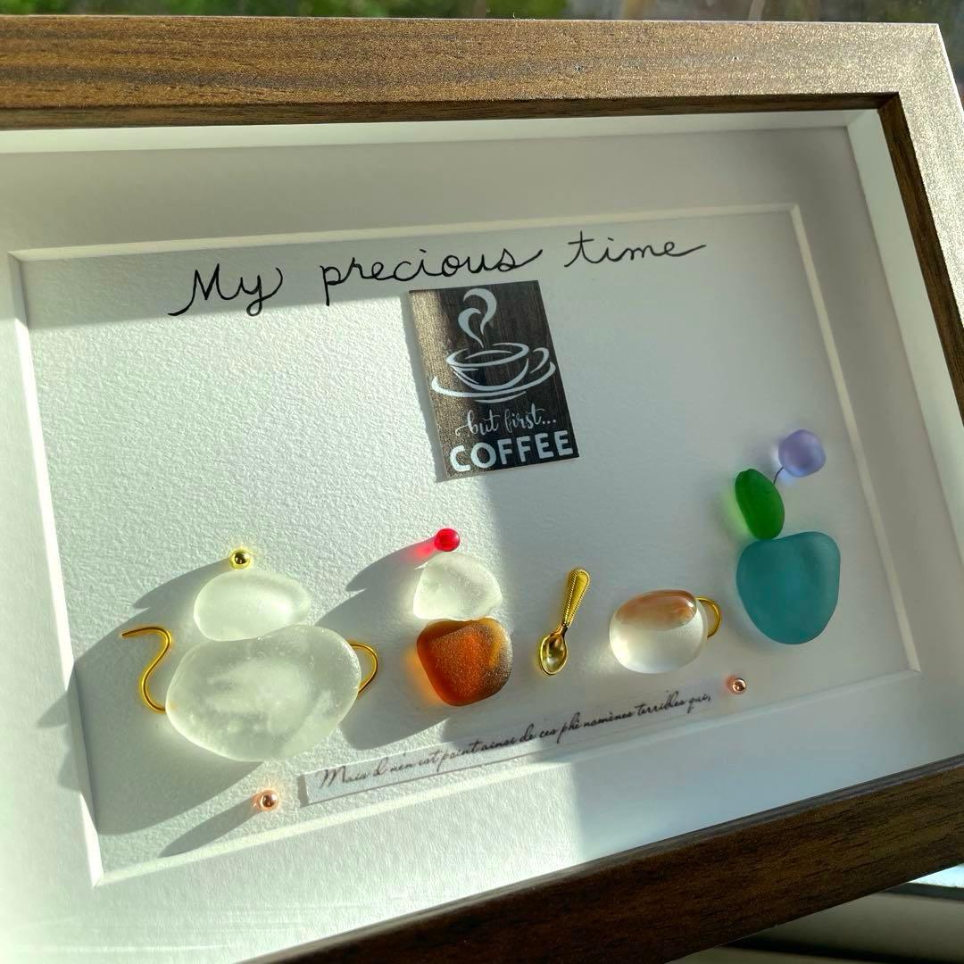 3点モリゾウ様♡ シーグラスアート