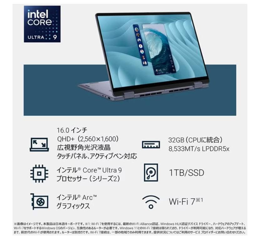 Dell Plus 2-in-1DB06250/16型/Core Ultra 9