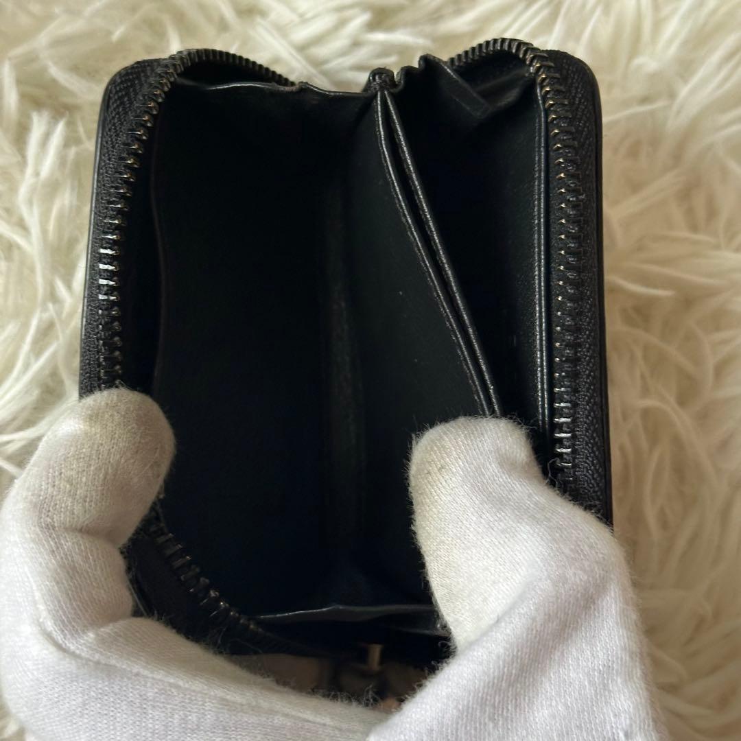 ✨️美品✨️ ケンゾー ケース タイガー 型押し レザー 黒 コンパクト