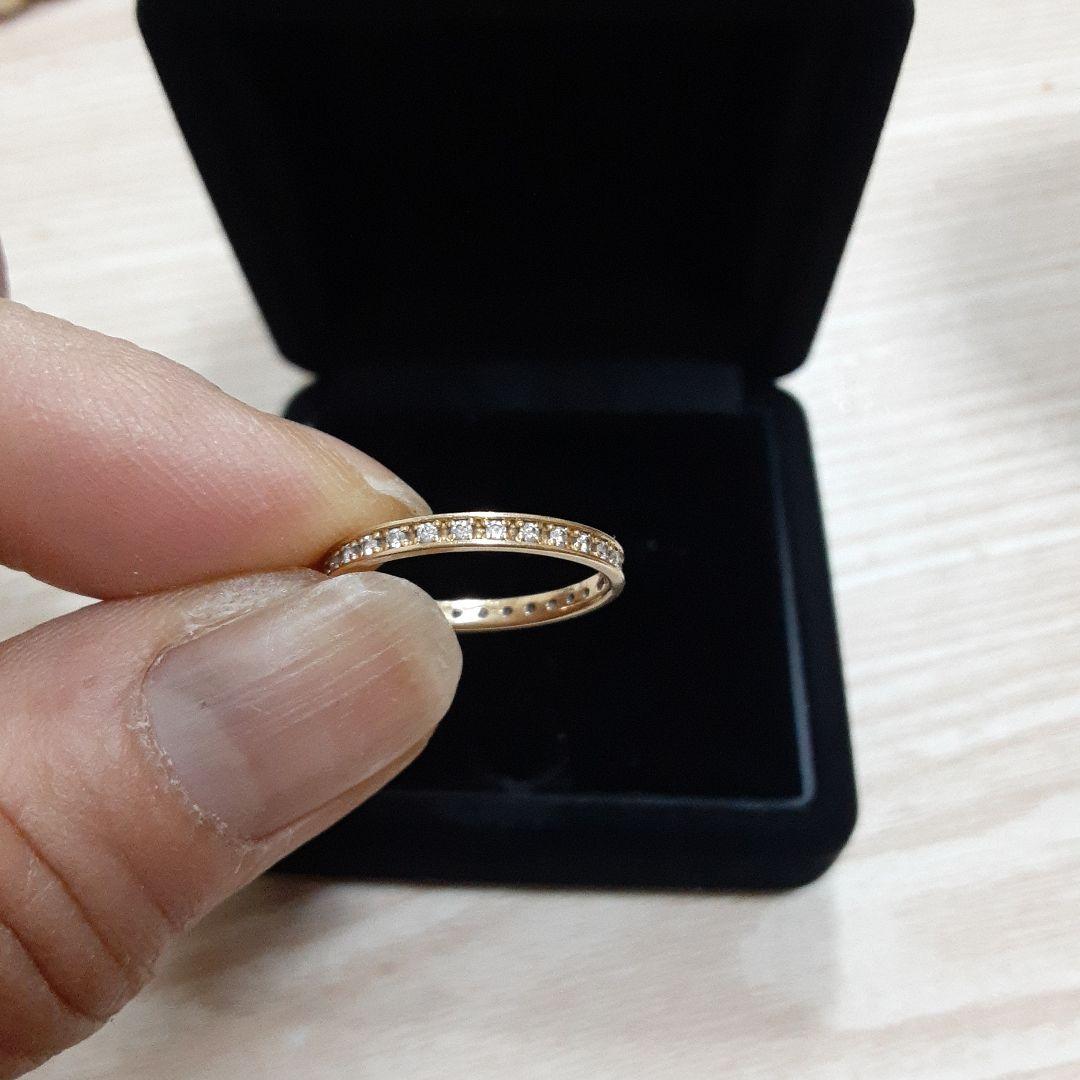 K18 フルエタニティダイヤモンドリング