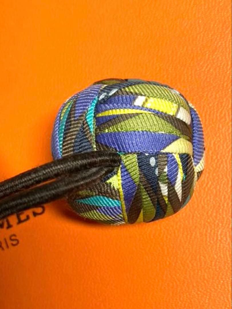 HERMES エルメス ポンポンシュシュ ヘアアクセサリー 保存袋付き