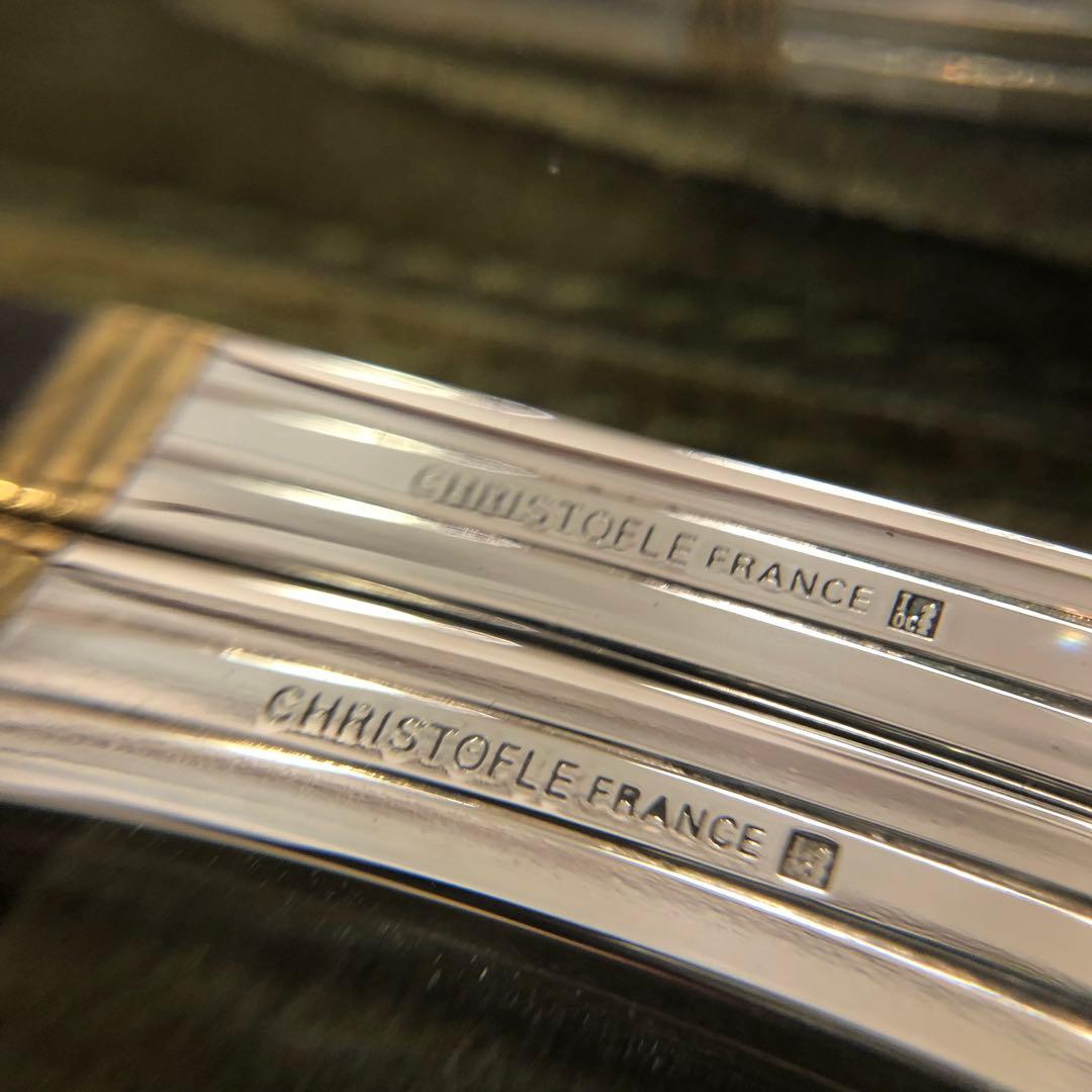 Christofle 箸 ペア　黒　白　夫婦箸