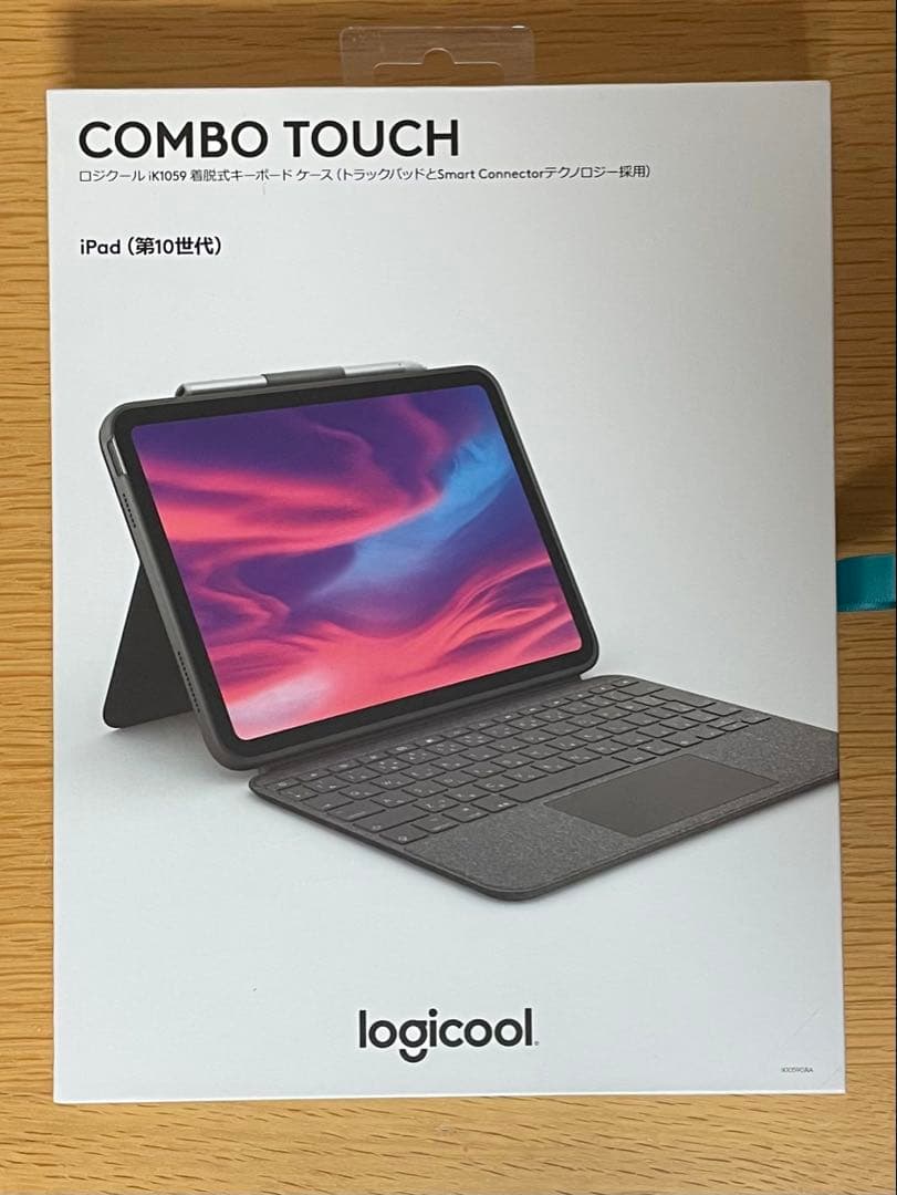 ロジクール 10.9インチ iPad用 トラックパッド付 キーボードケース。