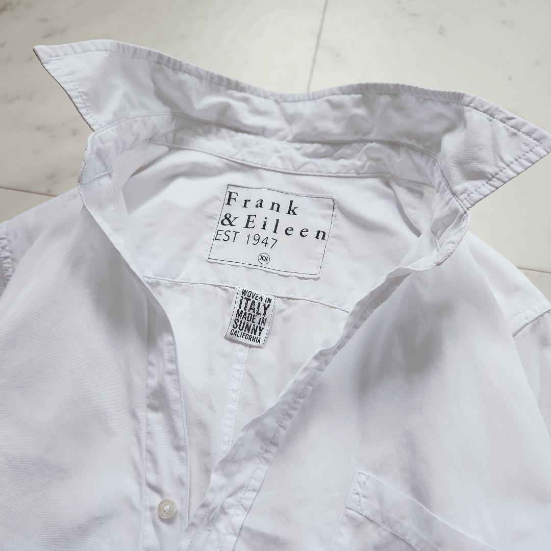 フランク&アイリーン 長袖シャツ 羽織り BARRY 綿100% ホワイト 白