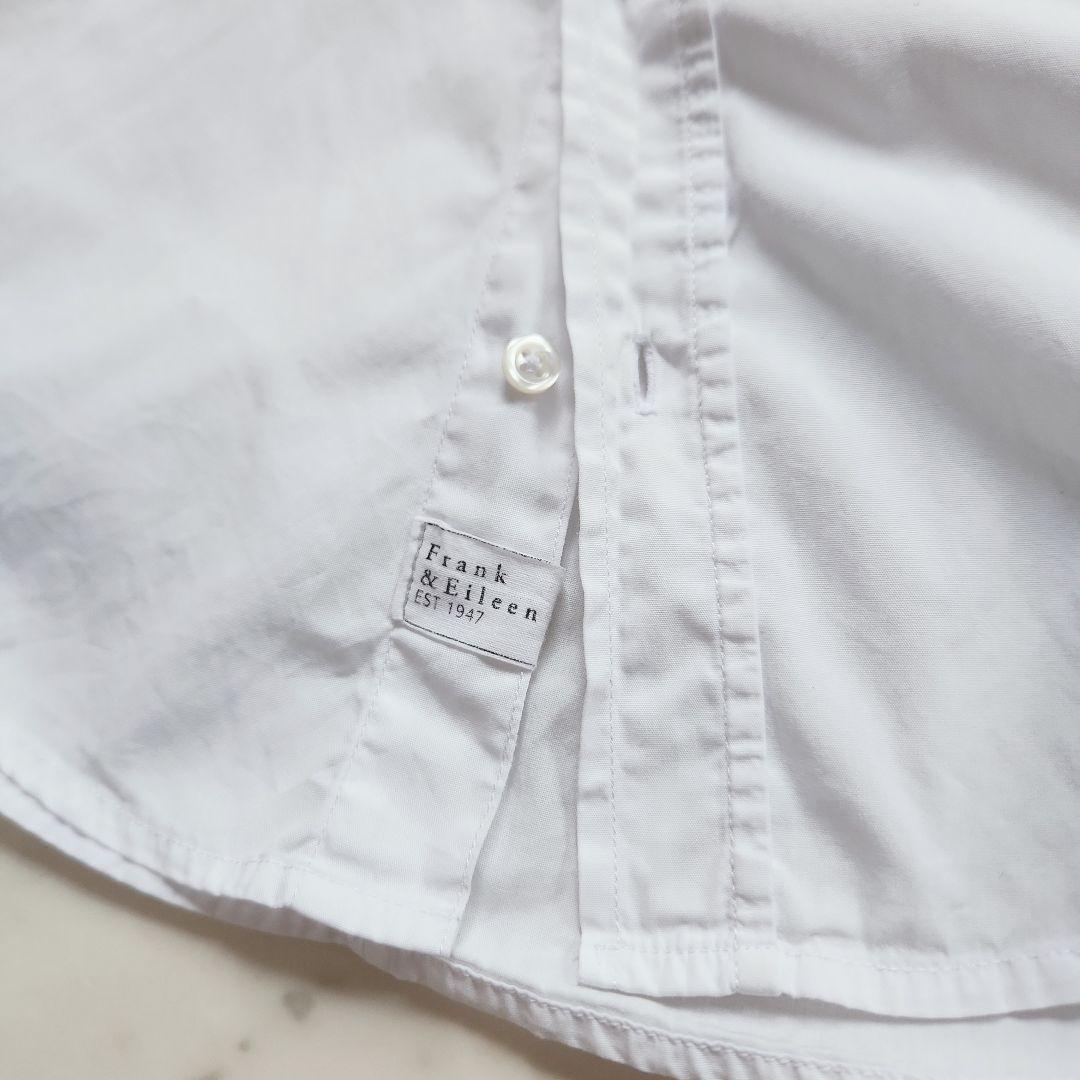 フランク&アイリーン 長袖シャツ 羽織り BARRY 綿100% ホワイト 白