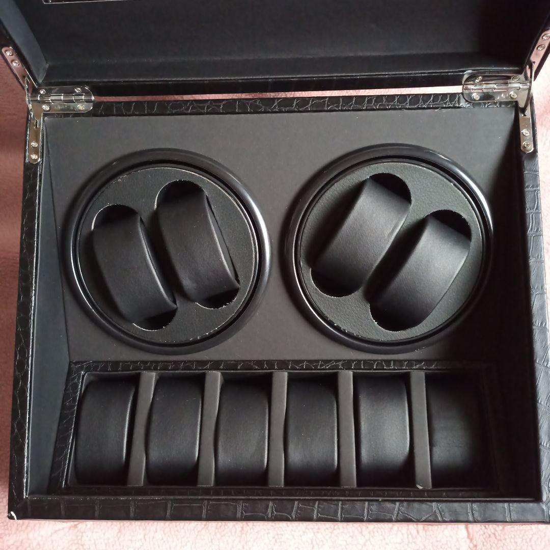 ワインディングマシーン 10本収納 腕時計 自動巻き ケース 静音 PUレザー