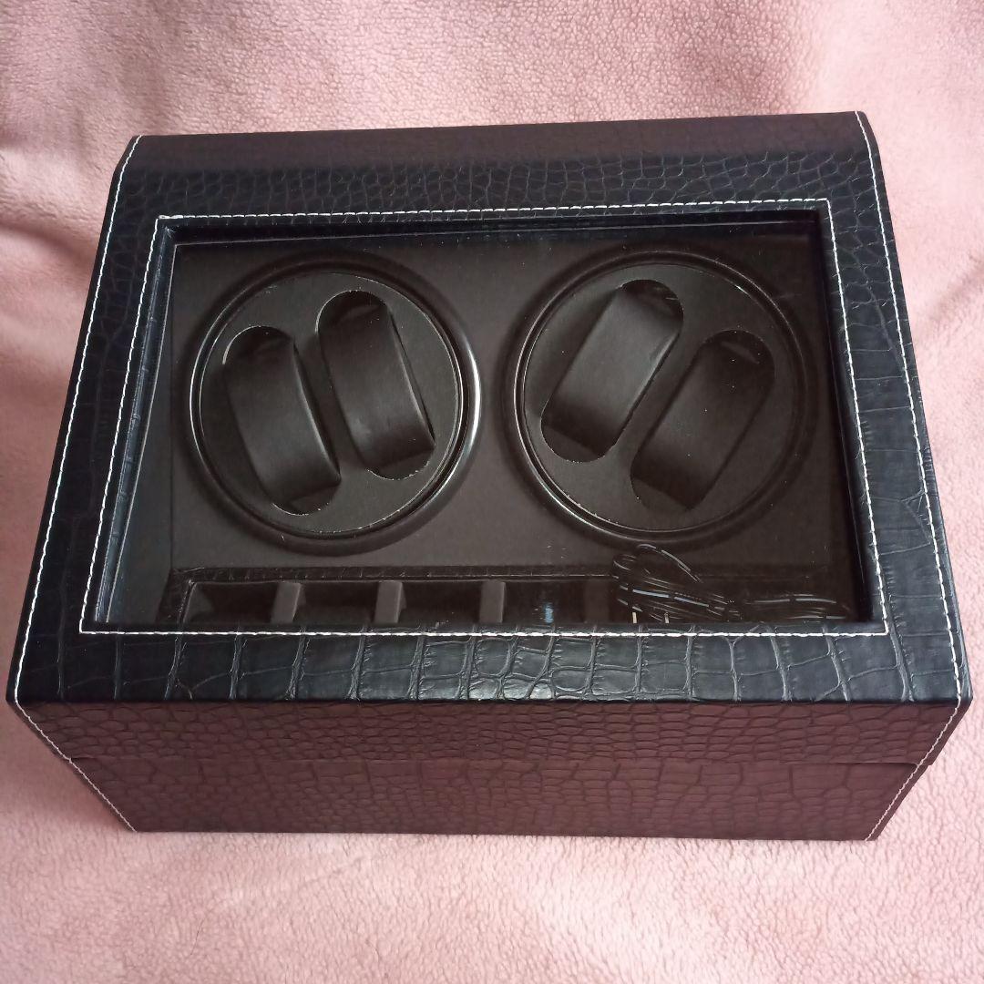 ワインディングマシーン 10本収納 腕時計 自動巻き ケース 静音 PUレザー